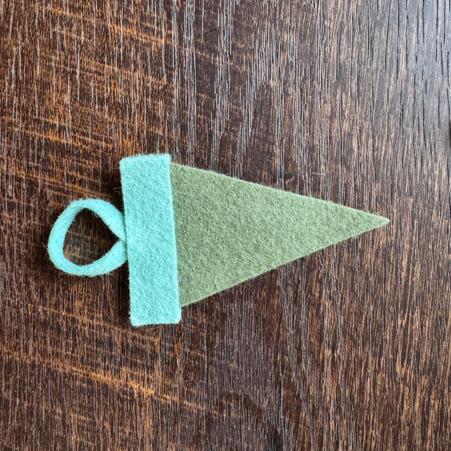 PORT ANGELES mini felt pennant ornament