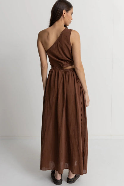 TYLER one shoulder maxi dress