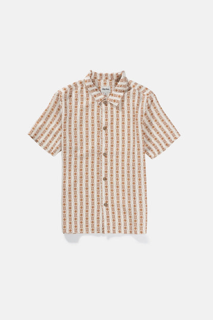 TILE STRIPE linen shirt