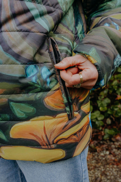 GIANNA ANDREWS x THE GREAT PNW forest puffy jacket