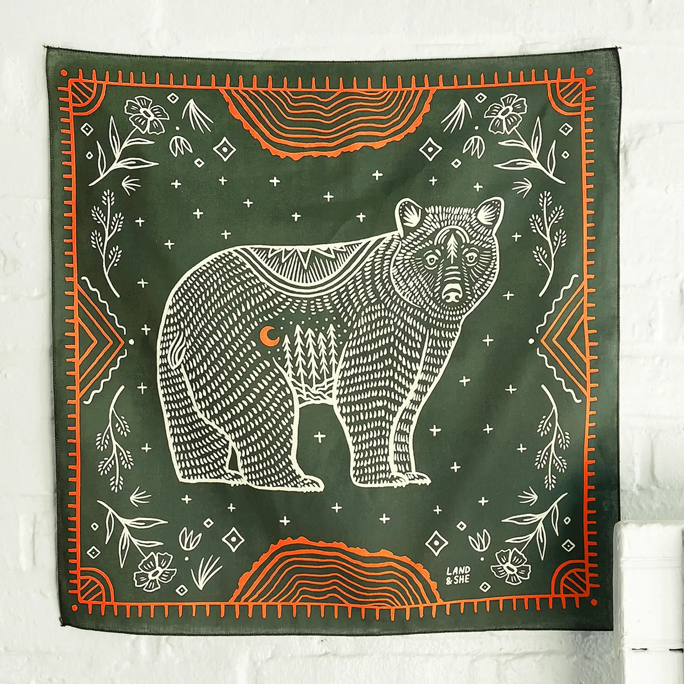 PINE BEAR bandana