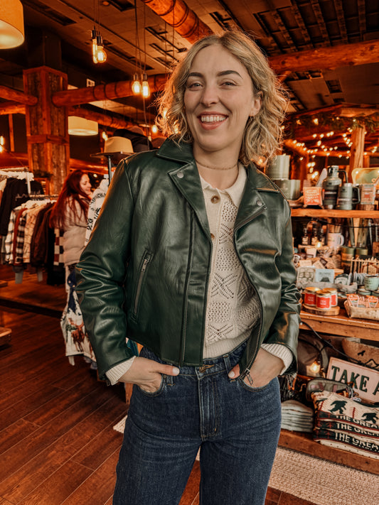 MOTO vegan-leather jacket