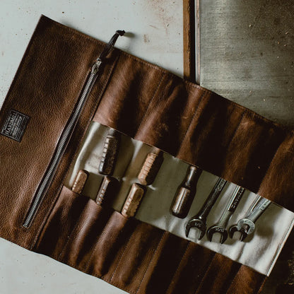 CRAFTED CARRY leather tool roll