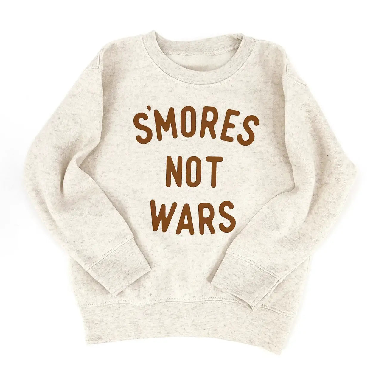 S'MORES NOT WARS kids crewneck