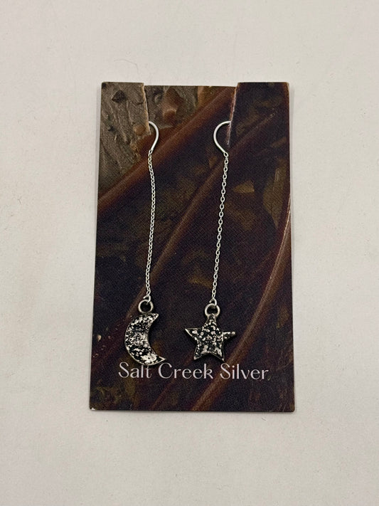 SALT CREEK SILVER celestial threader earrings