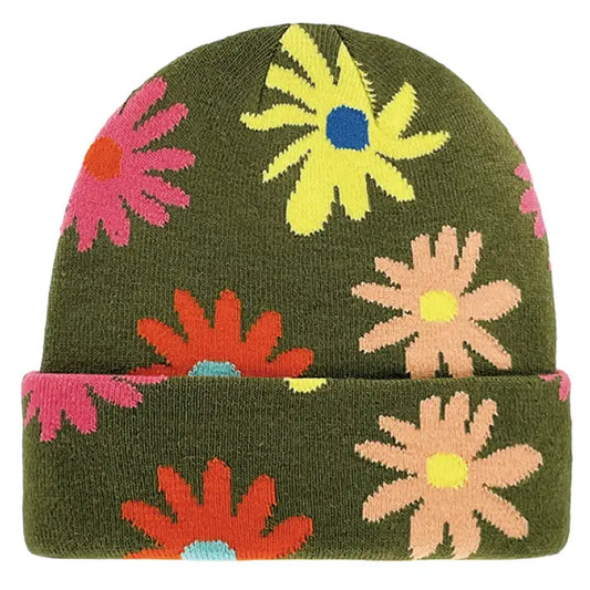 PAINTED DAISIES beanie