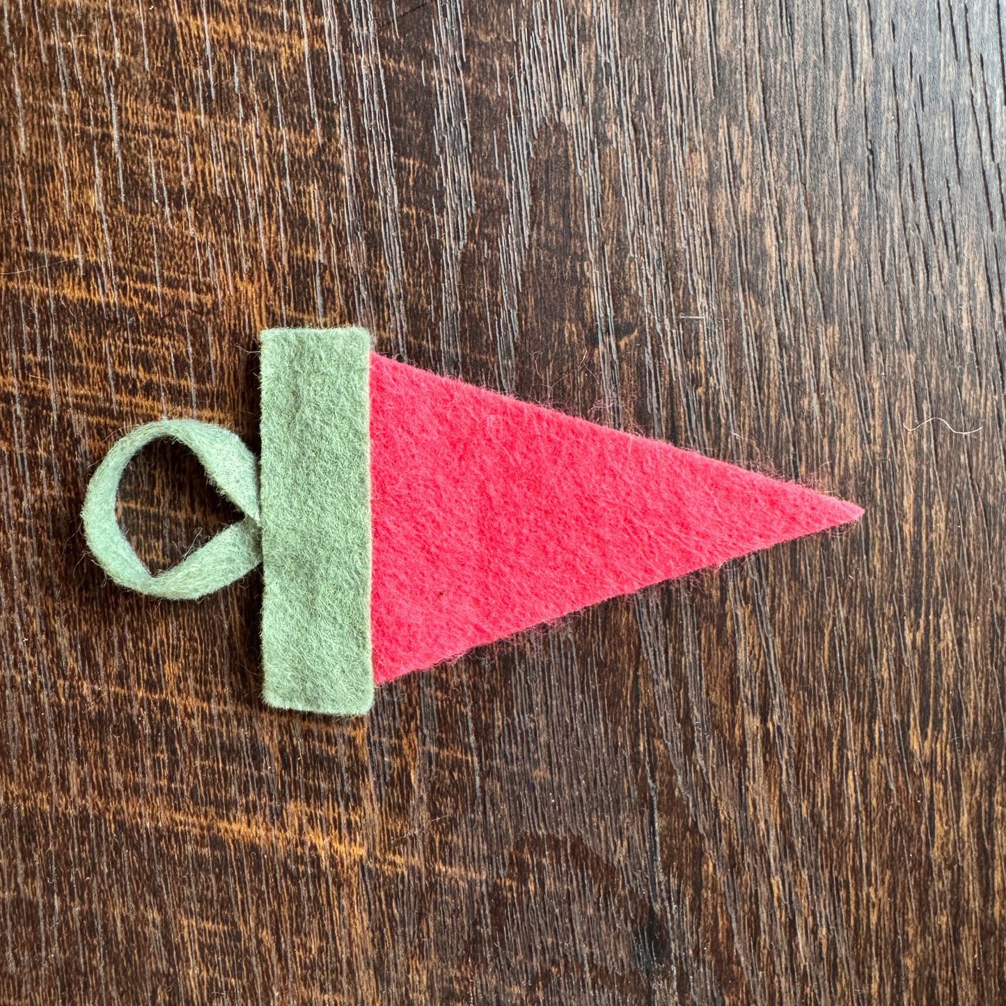 PORT ANGELES mini felt pennant ornament