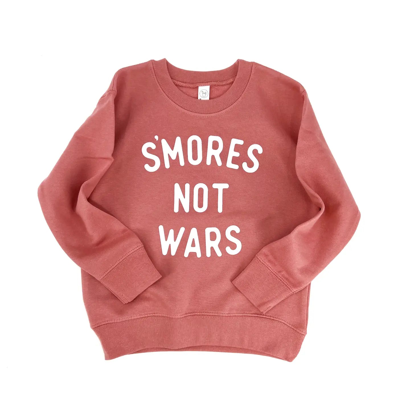 S'MORES NOT WARS kids crewneck