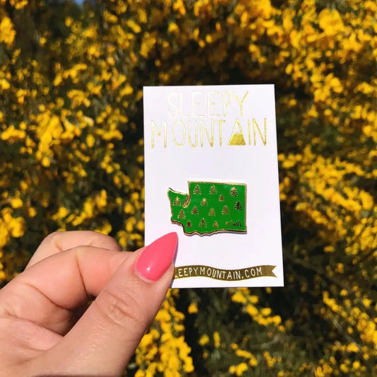 WASHINGTON TREES enamel pin