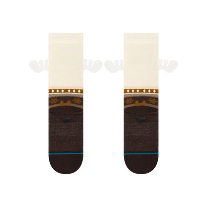 CHRISTMAS VACATION EGGNOG crew socks