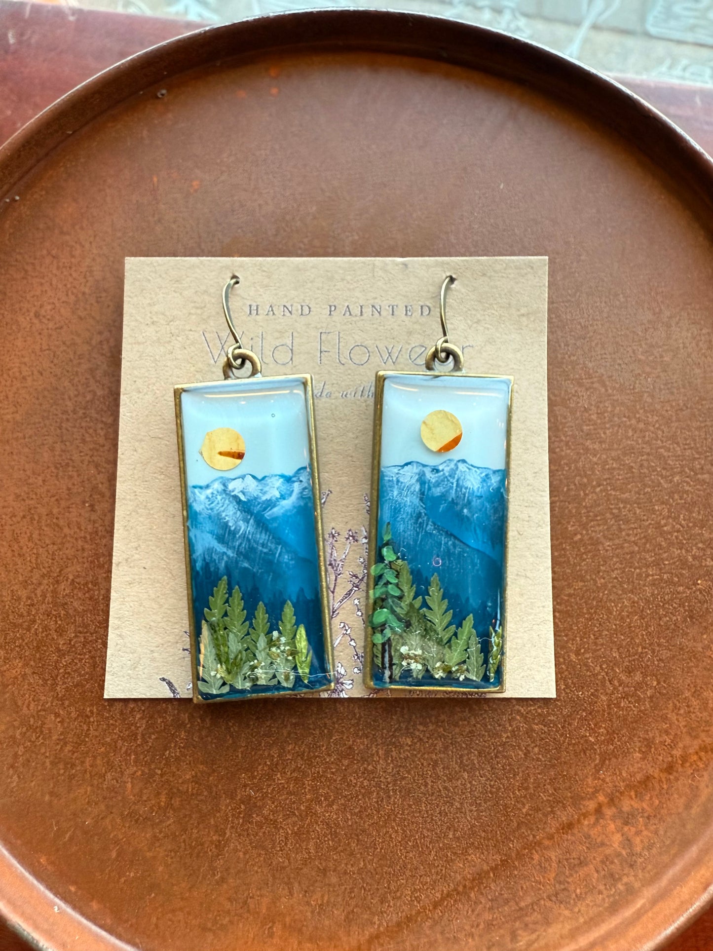 OLYMPIC OVERLOOK handpainted earrings