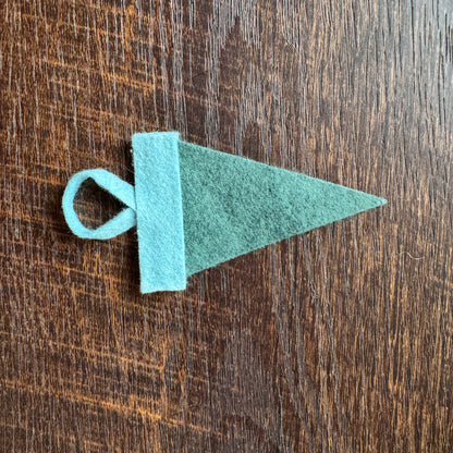 PORT ANGELES mini felt pennant ornament