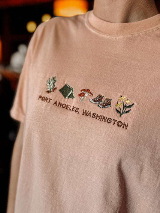 PORT ANGELES embroidered tee