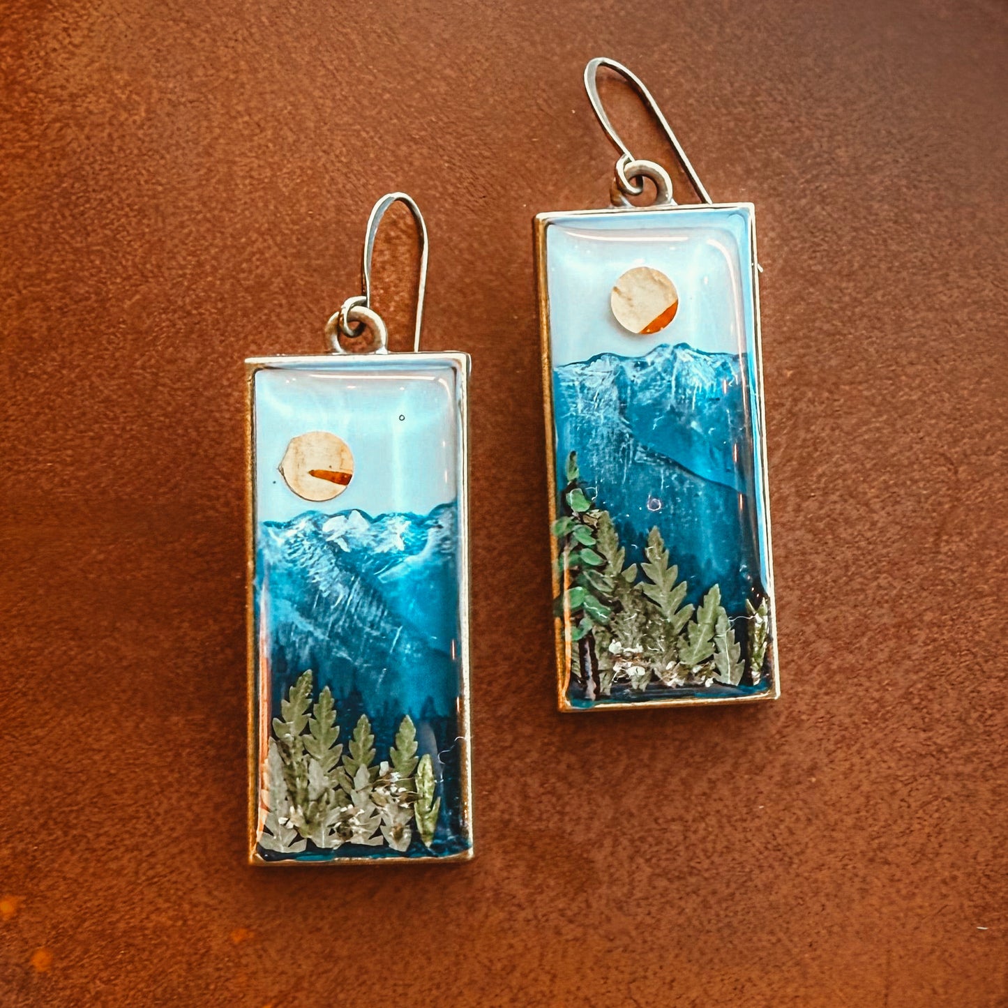 OLYMPIC OVERLOOK handpainted earrings