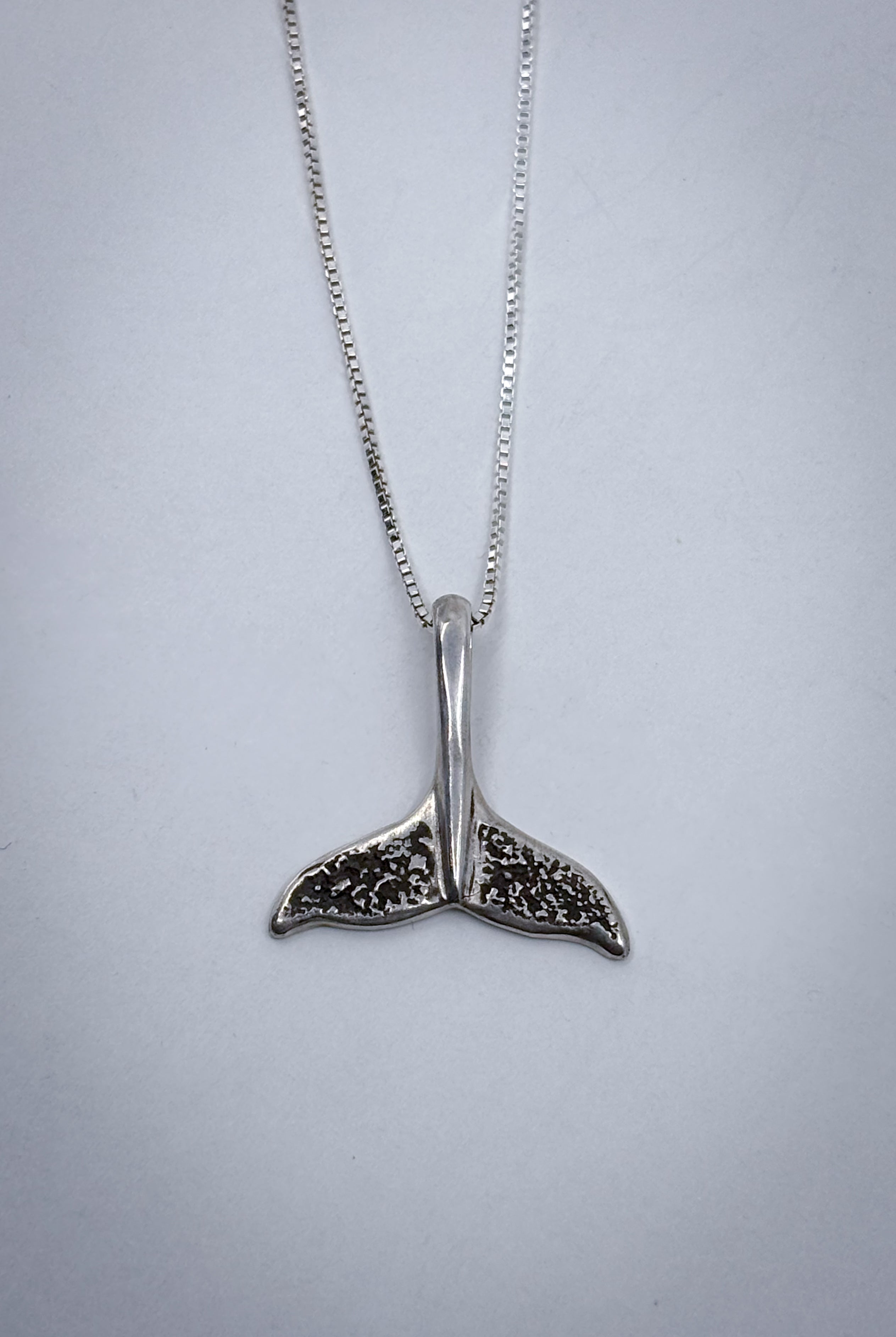 The Shoreline Whale Tail sale Necklace (Sterling Silver)