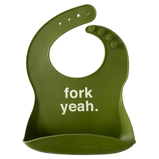 FORK YEAH baby bib