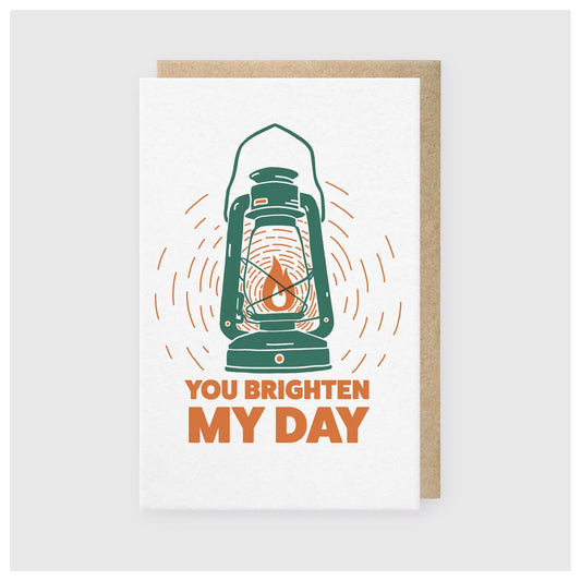 YOU BRIGHTEN MY DAY card