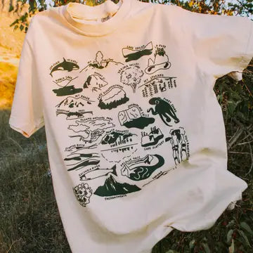 WASHINGTON NATURE CHECKLIST tee