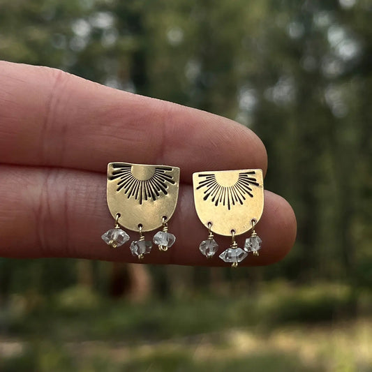 CRYSTAL SUNRISE studs