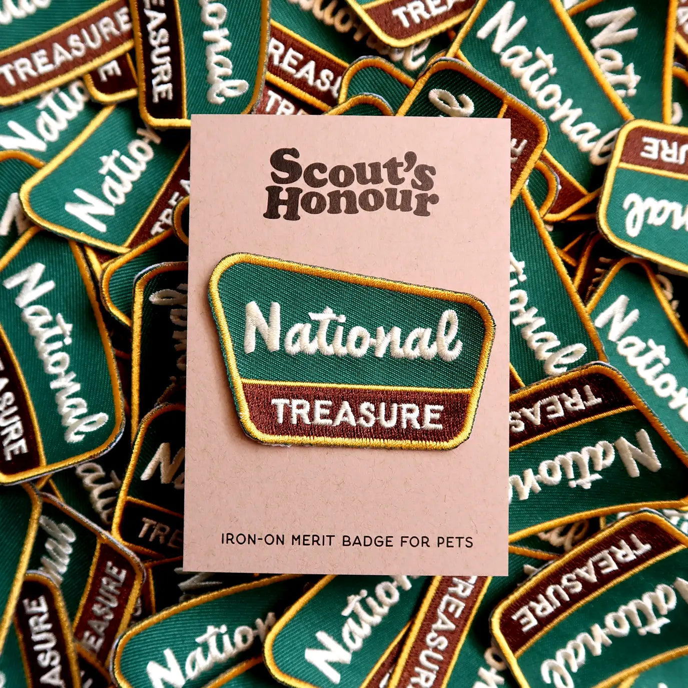 NATIONAL TREASURE pup patch