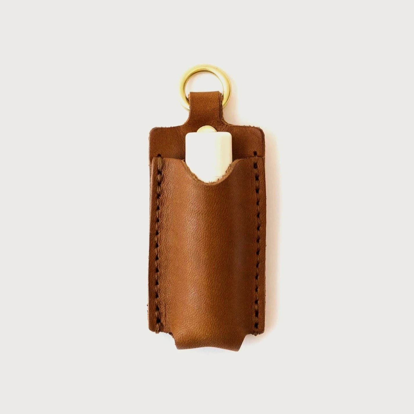 LEATHER chapstick holder