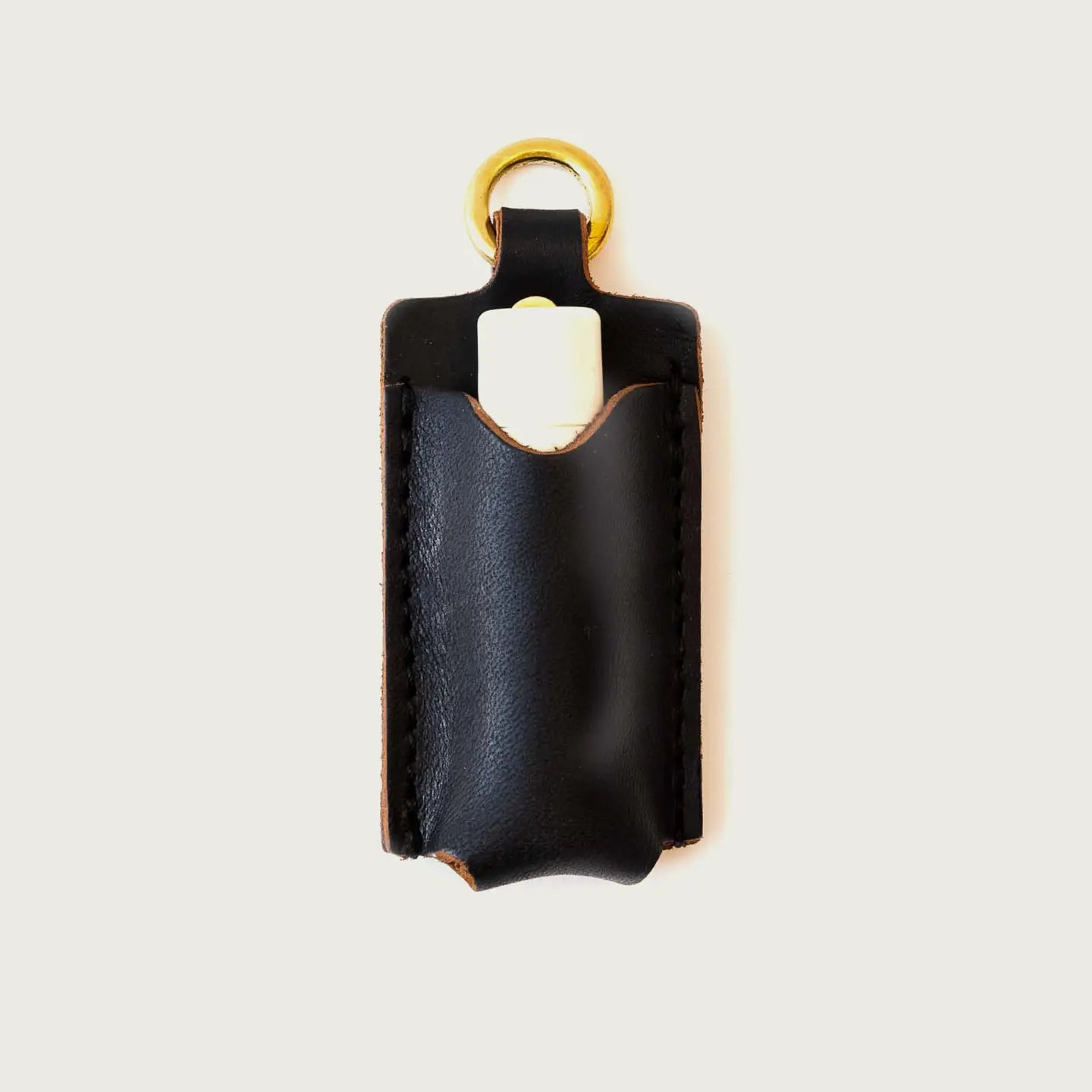 LEATHER chapstick holder