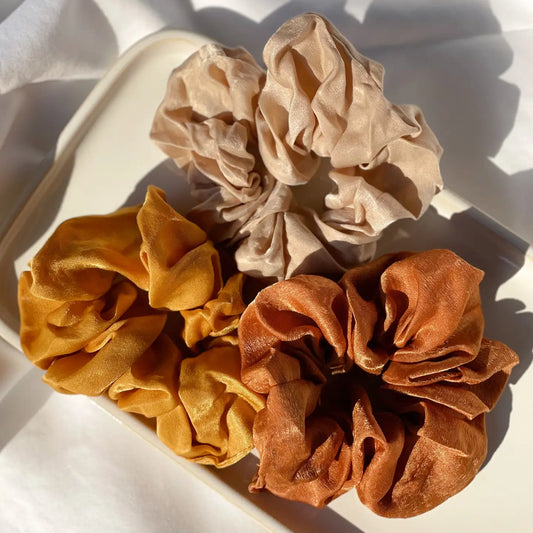 SIENNA satin 3-pack scrunchies