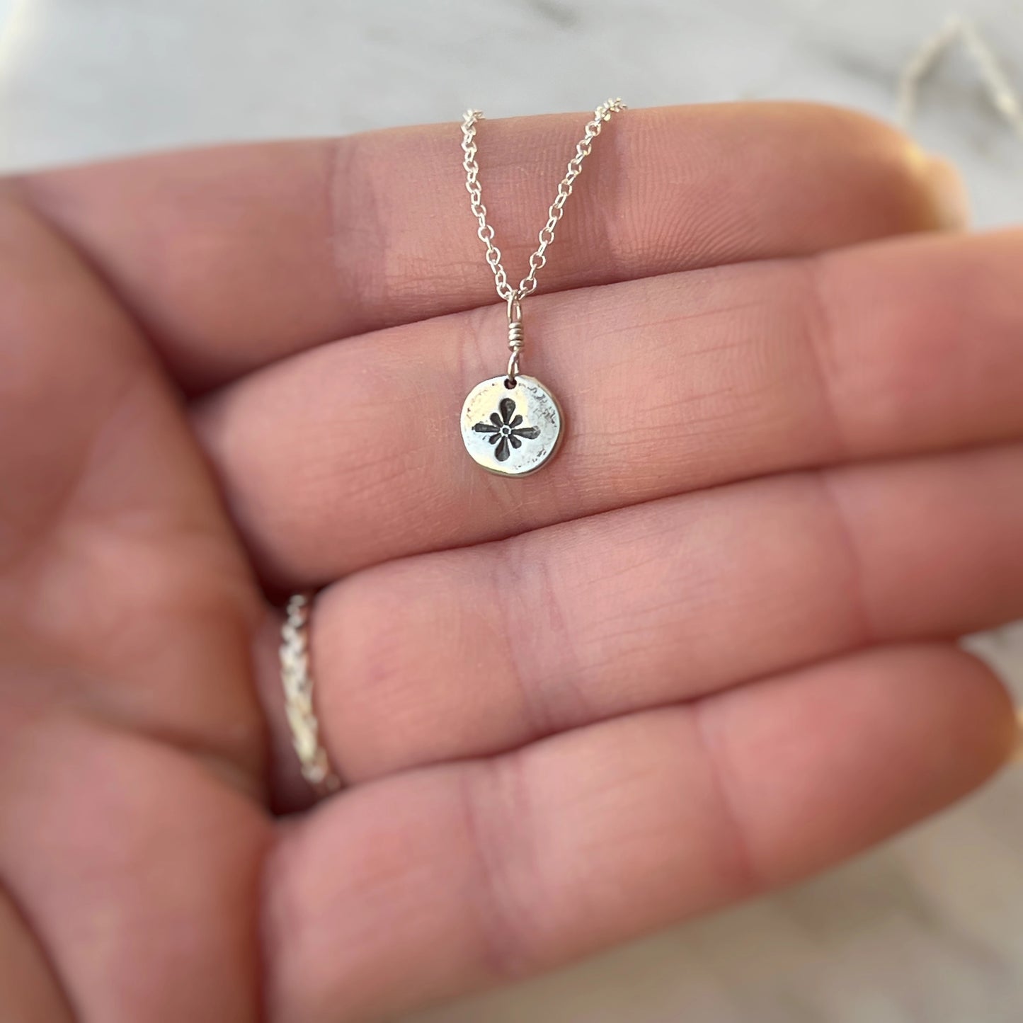 NORTH STAR solid silver necklace