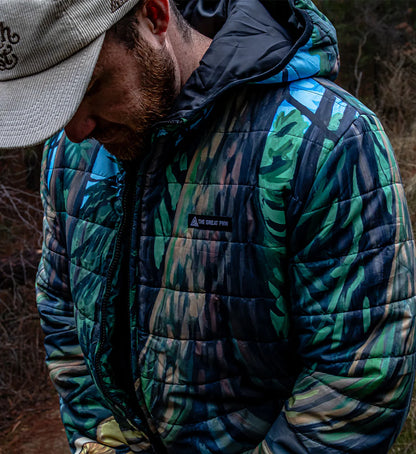 GIANNA ANDREWS x THE GREAT PNW forest puffy jacket